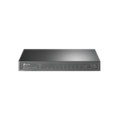 [N4-T1500G-10PS-141309] Switch PoE JetStream Administrable 8 puertos 10/100/1000 Mbps + 2 puertos SFP, 8 puertos PoE, 61W