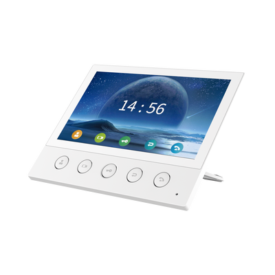 [N4-I53W-190846] Monitor IP/SIP para interior, Wi-Fi, pantalla táctil de 7", audio de 2 vías, PoE, 8 interfaces de entrada de alarma.