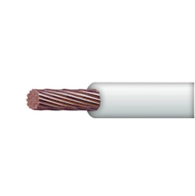 [N4-SLY-304-WHT-84920] ( SLY305 ) Cable 10 awg  color blanco,Conductor de cobre suave cableado. Aislamiento de PVC, autoextinguible. (Venta por Metro)