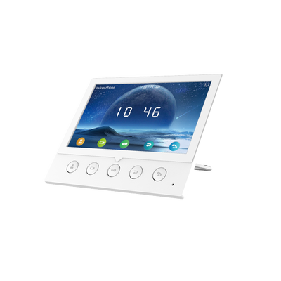 [N4-I52W-190845] Monitor IP/SIP para interior, Wi-Fi, pantalla a color de 7", audio de 2 vías, PoE, 8 interfaces de entrada de alarma.