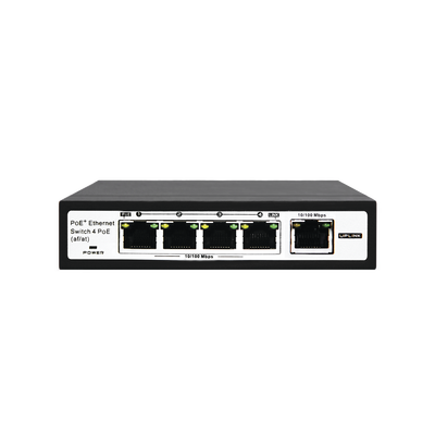 [N4-ET-1004EPE-143941] Switch PoE / 100 Metros PoE / 4 puertos 802.3af /at ( 60 W ) 10/100 Mbps + 1 puerto uplink