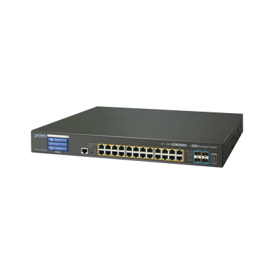 [N4-GS-5220-24UP4X-161508] Switch Administrable L3 24 puertos 10/100/1000 Mbps c/Ultra PoE 400 Watts, 4 Puertos 10G SFP+