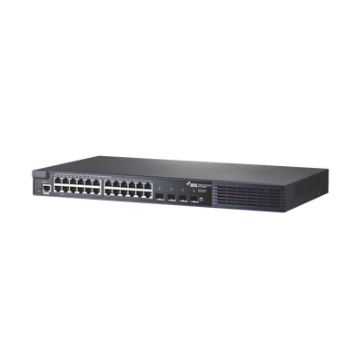 [N4-DH-2328PF-163535] Switch PoE 802.3af/at | DirectIP Gigabit | 24 puertos RJ45 | 4 Puertos Fibra Óptica | 380W PoE