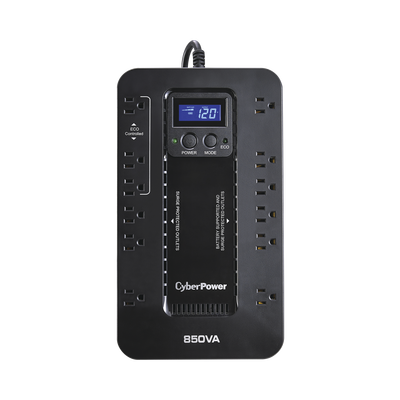 [N4-EC850LCD-80790] UPS de 850 VA/510 W, Topología Standby con Modo Ahorrador ECO, Entrada 120 Vca NEMA 5-15P, Con 12 Tomas NEMA 5-15R