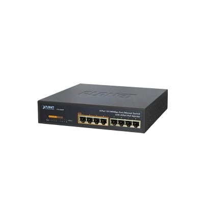 [N4-FSD-804P-65824] Switch no administrable PoE de 8 puertos 10/100 Mbps con 4 puertos PoE 802.3af